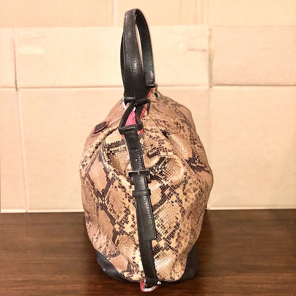 Longchamp Python Leather Snakeskin Shoulder Bag W… - image 5